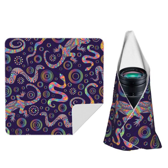 Bright Lizards And Snakes Magic Self-Adhesive Camera Wrap, Anti-Scratch & Dust-Proof Protective Equipment Cloth 10x10