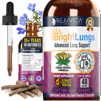 Rejuvica Health Bright Lungs 2 fl oz - Lung Detox Support Supplement - Grindelia, Lobelia, & More!