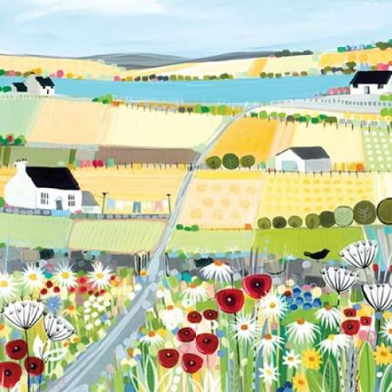 Bright Meadow Canvas Art - Janet Bell (24 x 24)