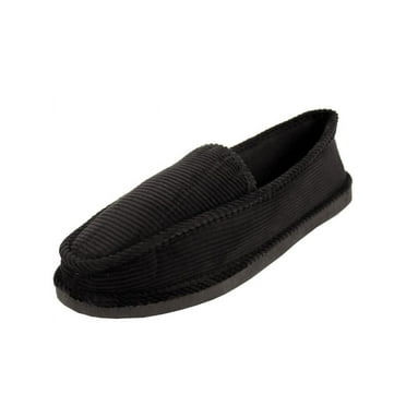 VENTANA Men’s House Shoes Comfy Corduroy Slippers Moccasin Slip On