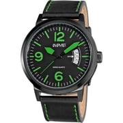 Bright Mens Stainless Steel Quartz Green Watch