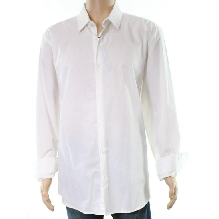 Walmart mens on sale white dress shirts