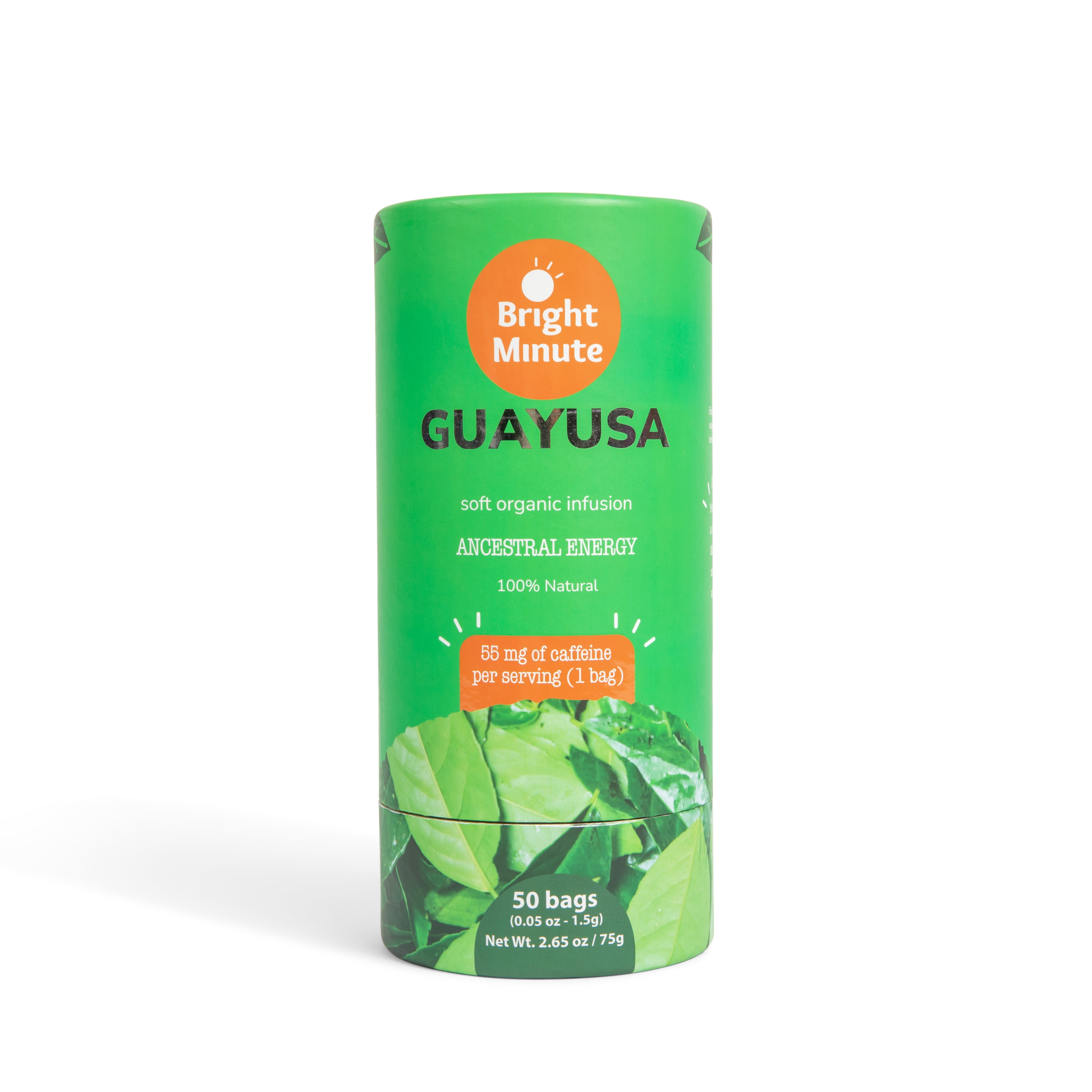 Bright Minute Guayusa infusion 50 teabags | Calm and Wakeful Energy Boost!