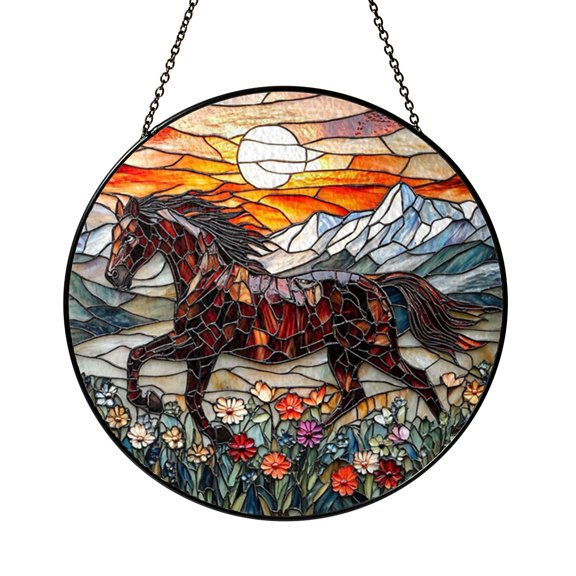 Bright Monarch Butterfly Suncatcher Window Hanging Display Item Glass