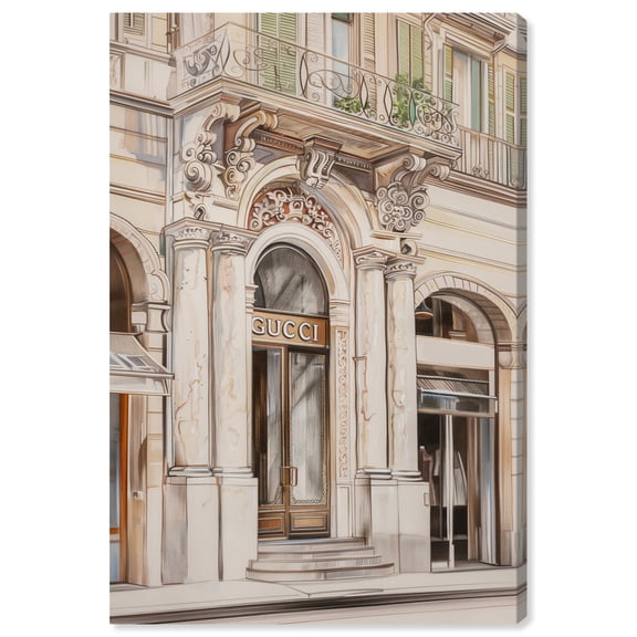 Bright Morning at the Store Canvas Fashion and Glam by Art Remedy, Gallery Wrapped, 20" x 30"
