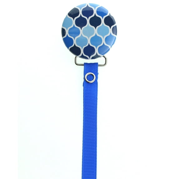 Bright Moroccan Tile Pacifier Clip