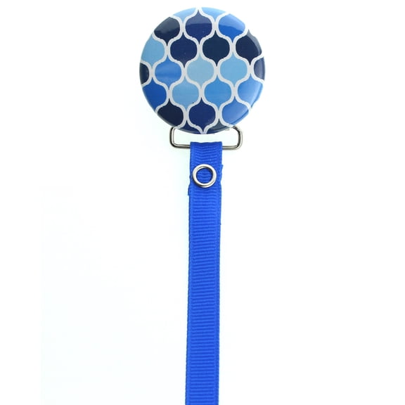 Bright Moroccan Tile Pacifier Clip
