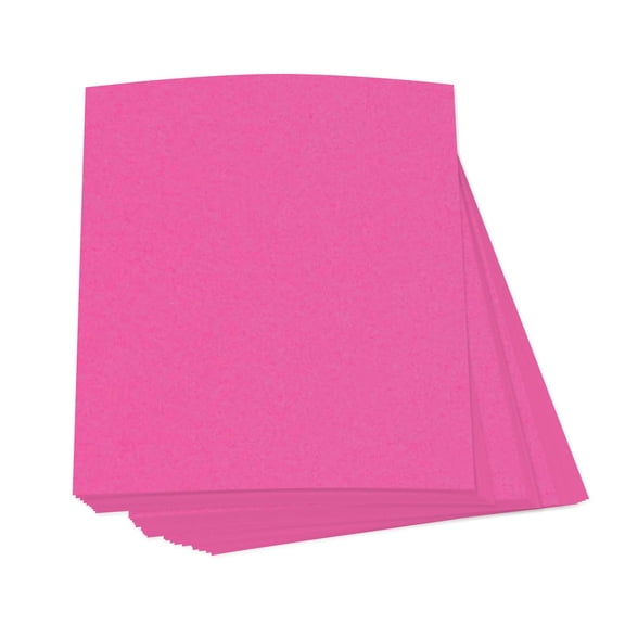 Bright Neon Fluorescent 4 x 6 Inches Labels - 50 Stickers Per Pack - Pink