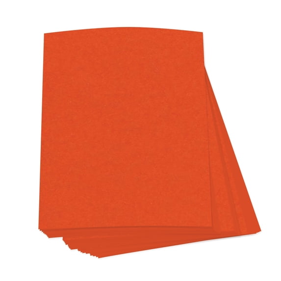 Bright Neon Fluorescent Labels / Stickers - Dark Orange - Size 3" x 5" - Sheets 50 Per Pack
