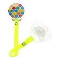thumbnail image 1 of Bright Neon Yellow Moroccan Tile Pacifier Clip, 1 of 4