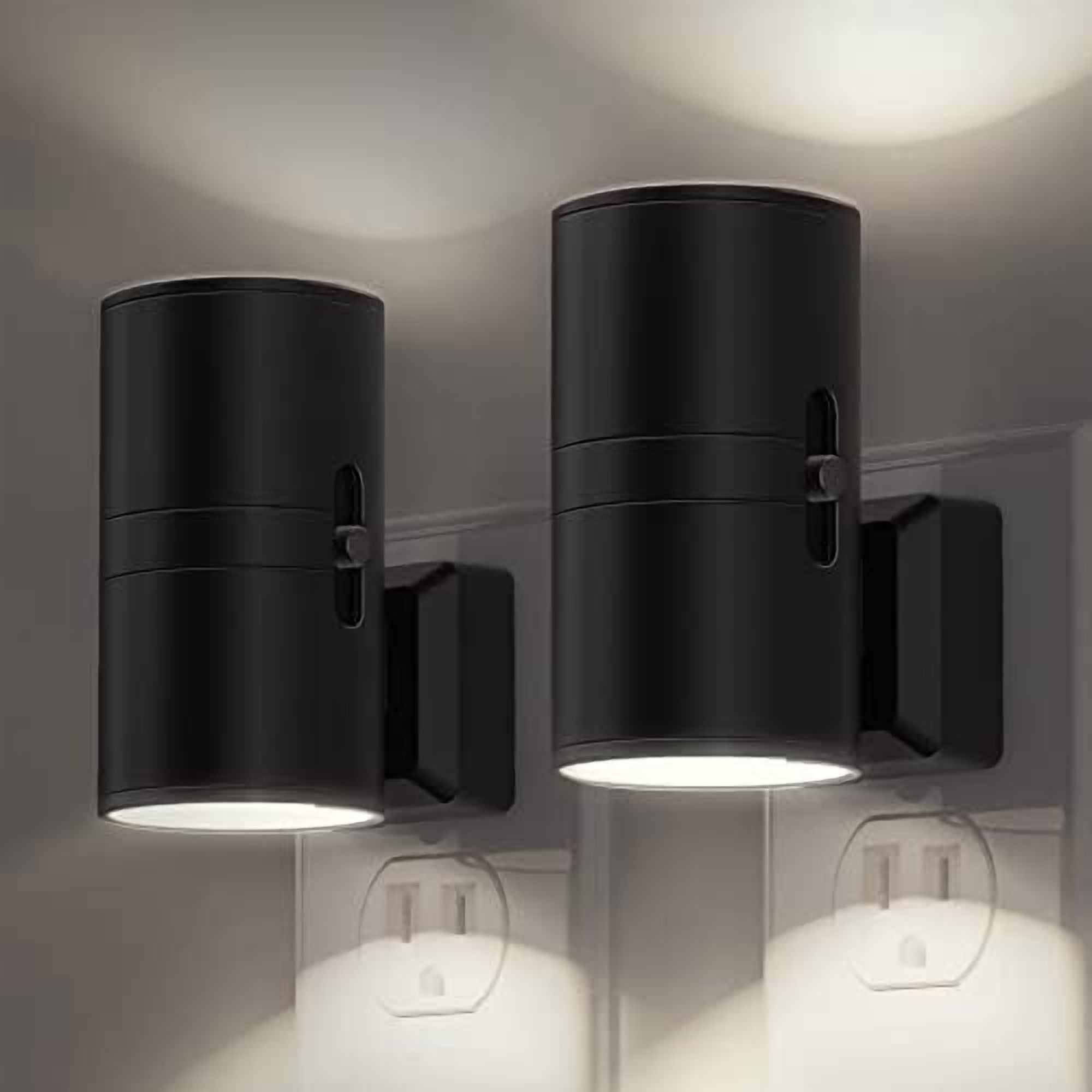Bright Night Light, Night Lights Plug into Wall, 5000K Daylight White, Dimmable Nightlight Plug in with Light Sensor, Decorative LED Nightlights for Hallway Bathroom Kitchen, 2 Pack