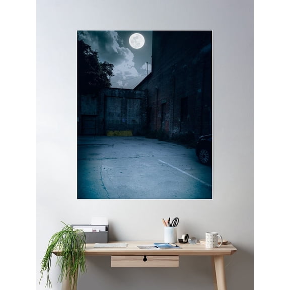 Bright Nights Poster Wall Art, Modern Wall Decor For Living Room Bedroom, 12x18 UNFRAMED