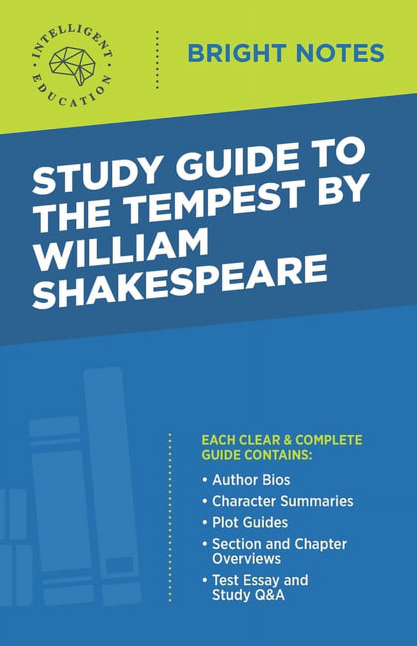 Bright Notes Study Guide to The Tempest by William Shakespeare ...