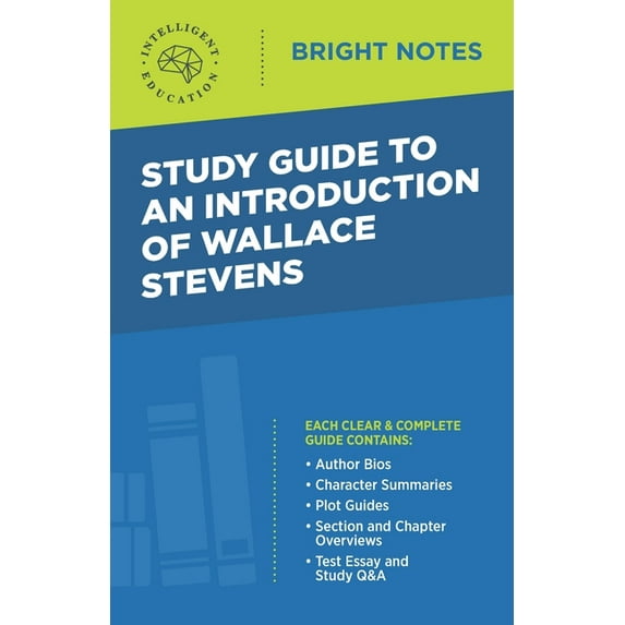 Bright Notes Study Guide to an Introduction of Wallace Stevens, (Paperback)
