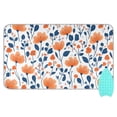 thumbnail image 1 of Bright Orange Flower Ironing Mat Blanket for Table Top Travel Portable Ironing Board Pad 47.2x27.6 Inch, 1 of 6
