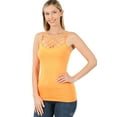 thumbnail image 1 of Bright Orange Seamless Triple Criss-Cross Front Cami (1X/2X), 1 of 2