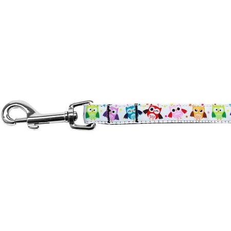 Bright Owls Nylon Ribbon Pet Leash - 0.63 in. x 6 ft.