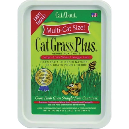 Bright Pet Miracle Care Cat A'bout Cat Grass Plus - Pack of 8