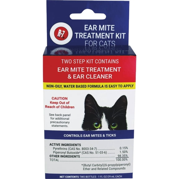 Bright Pet Miracle Care Ear Mite Treatment Kit for Cats - Single Pack