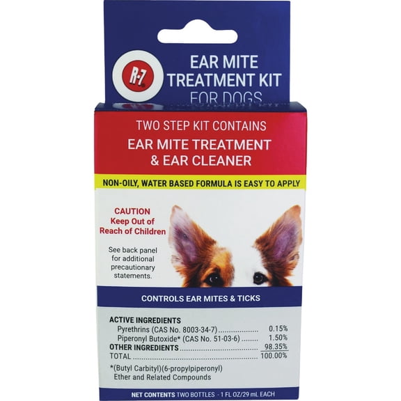 Bright Pet Miracle Care Ear Mite Treatment Kit for Dogs - Single Pack