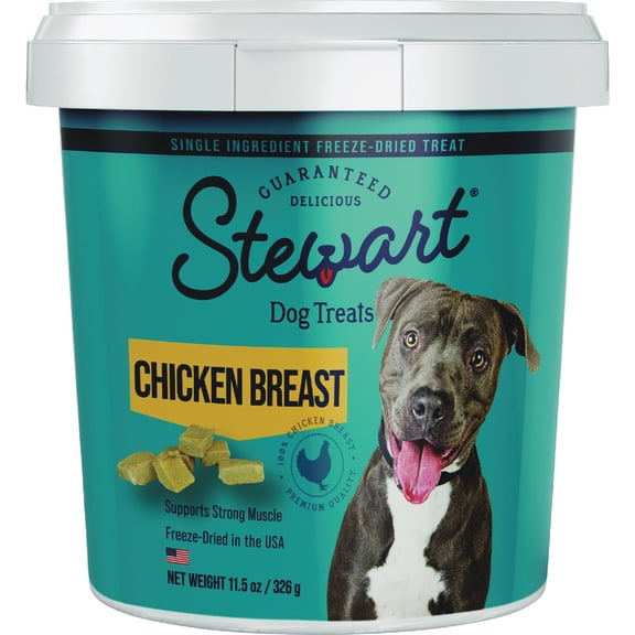 Bright Pet Stewart Freeze-Dried Chicken Breast Dog Treat - Pack of 6