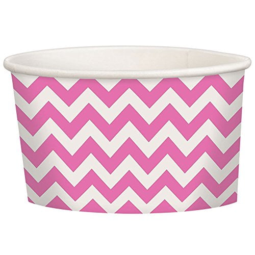 Chevron Polka Dot Modern Theme Birthday Party 9.5 oz Paper Treat Cups 15 COLORS