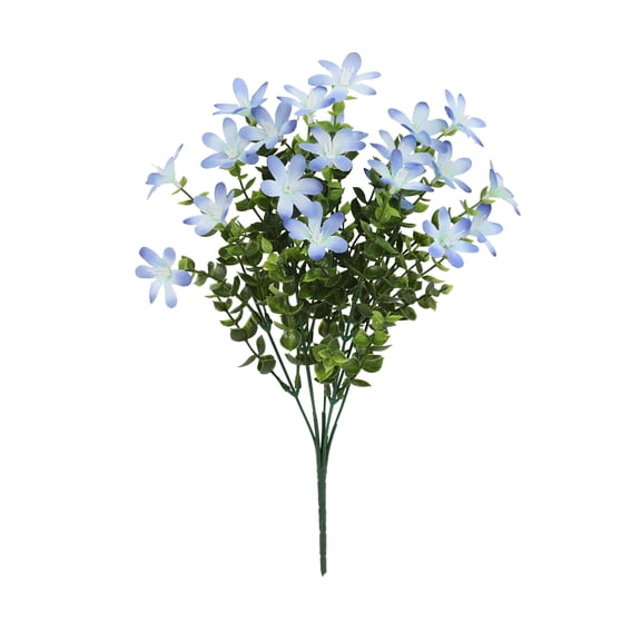 Bright Pink Flower Bush Stake Outdoor Garden Decor