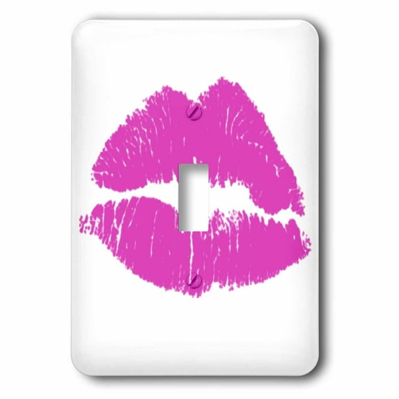 3dRose, Bright Pink Lips and Smooches, single toggle switch