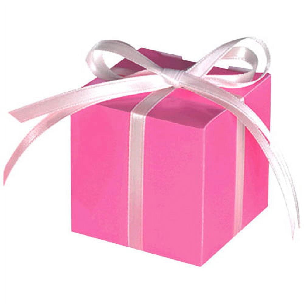 Fafor Mini Bright Pink Mini Favor Boxes (100ct) - Walmart.com