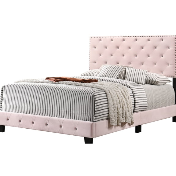 Bright Pink Transitional Sleeping Bed | Durable and Adaptable to Decor