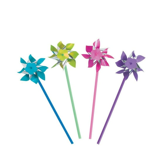 Bright Pinwheels party favors
