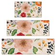 thumbnail image 1 of Bright Pioneer Flower Kitchen Rugs Sets Of 3,Kitchen Runner Rugs Non Skid Washable,Decorative Kitchen Floor Mats for Kitchen,Sink,Laundry,17"x30"+ 17"x47" + 17"x59", 1 of 6
