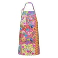 thumbnail image 1 of Bright Pioneer Flower Patchwork Apron-Garden Aprons for Women with Pockets-Cotton Linen Waterproof Kitchen Cooking Gardening Aprons Adjustable for Kitchen,Cooking,BBQ and Salon 33x27 Inch, 1 of 7