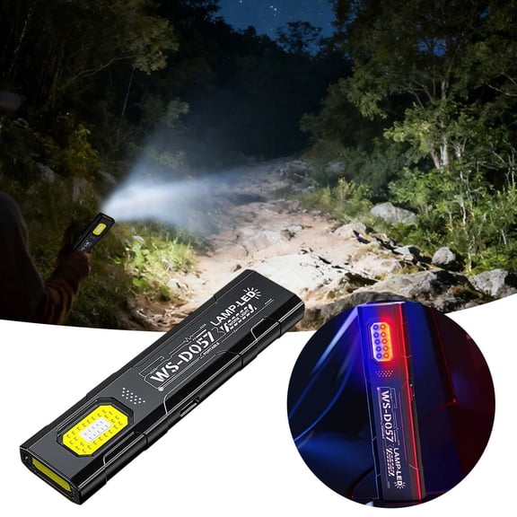Bright Pocket Sized LED Flashlight with Charging Base and Secure for Everyday Carry and Outdoor Use