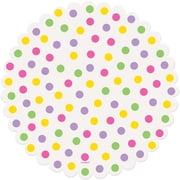 Bright Polka Dot Easter Paper Doilies