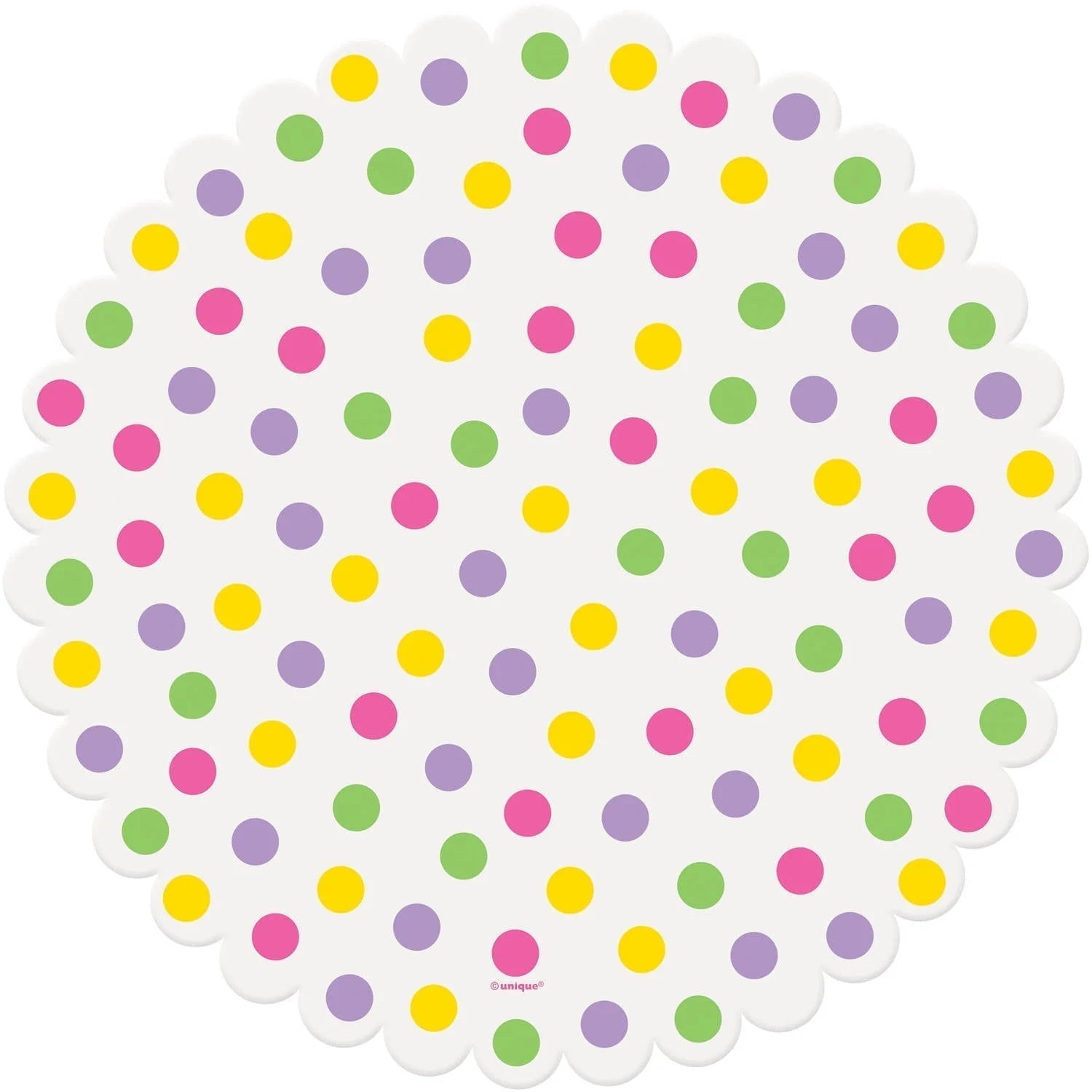 Bright Polka Dot Easter Paper Doilies