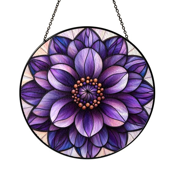 Bright Purple Lavender Suncatcher Window Hanging Display Item Sun