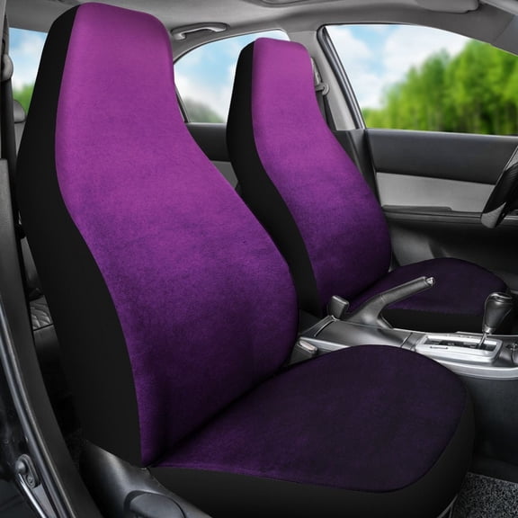 Bright Purple Ombre Watercolor Design Car Seat Covers Set Universal Fit For Bucket Seats In Cars and SUVs