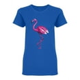 thumbnail image 1 of Bright Realistic Flamingo  Shaped T-Shirt Women -Image by Shutterstock, Female Large, 1 of 2