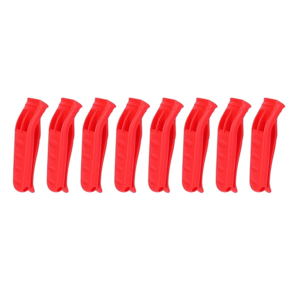Bright Red High Pitch Emergency Whistle 8 Pack Dual Frequency Survival Whistle for Life Vest Outdoor Hiking Backpacking and Boating Long Distance Emergency Responding 12x7 Inches