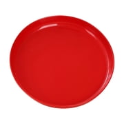 Bright Red Large Round Serving Tray, 20 cm, for snack and dessert, Bright Red use in sofa side