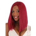 thumbnail image 1 of Bright Red Long Wig, 1 of 5
