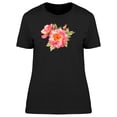 thumbnail image 1 of Bright Red Rose Illustration T-Shirt Women -Image by Shutterstock, Female x-Large, 1 of 4