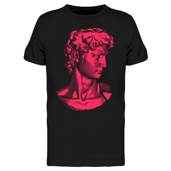 Bright Red Vintage Statue T-Shirt Men -Image by Shutterstock, Male x-Large