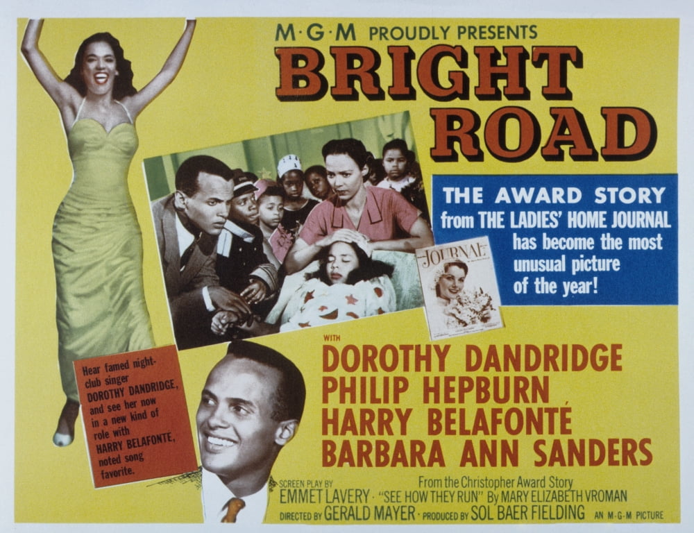 Bright Road Dorothy Dandridge Harry Belafonte 1953 Movie Poster