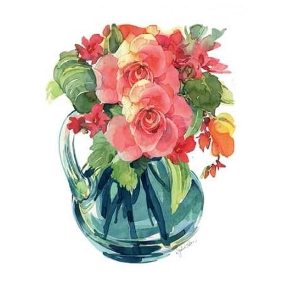 Bright Rose Bouquet II Poster Print by Julie Paton (11 x 14)
