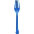 Bright Royal Blue Heavy Weight Plastic Forks
