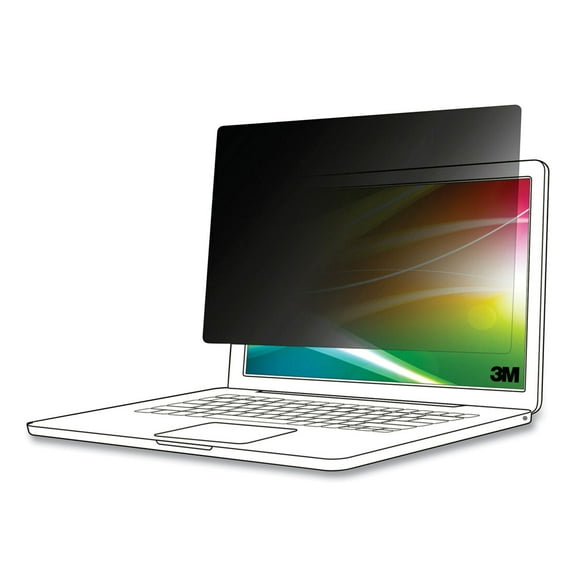 Bright Screen Privacy Filter for 15.6" Bezel Widescreen, Fits Laptop/2-in-1, 16:9 Aspect Ratio | Bundle of 2 Each