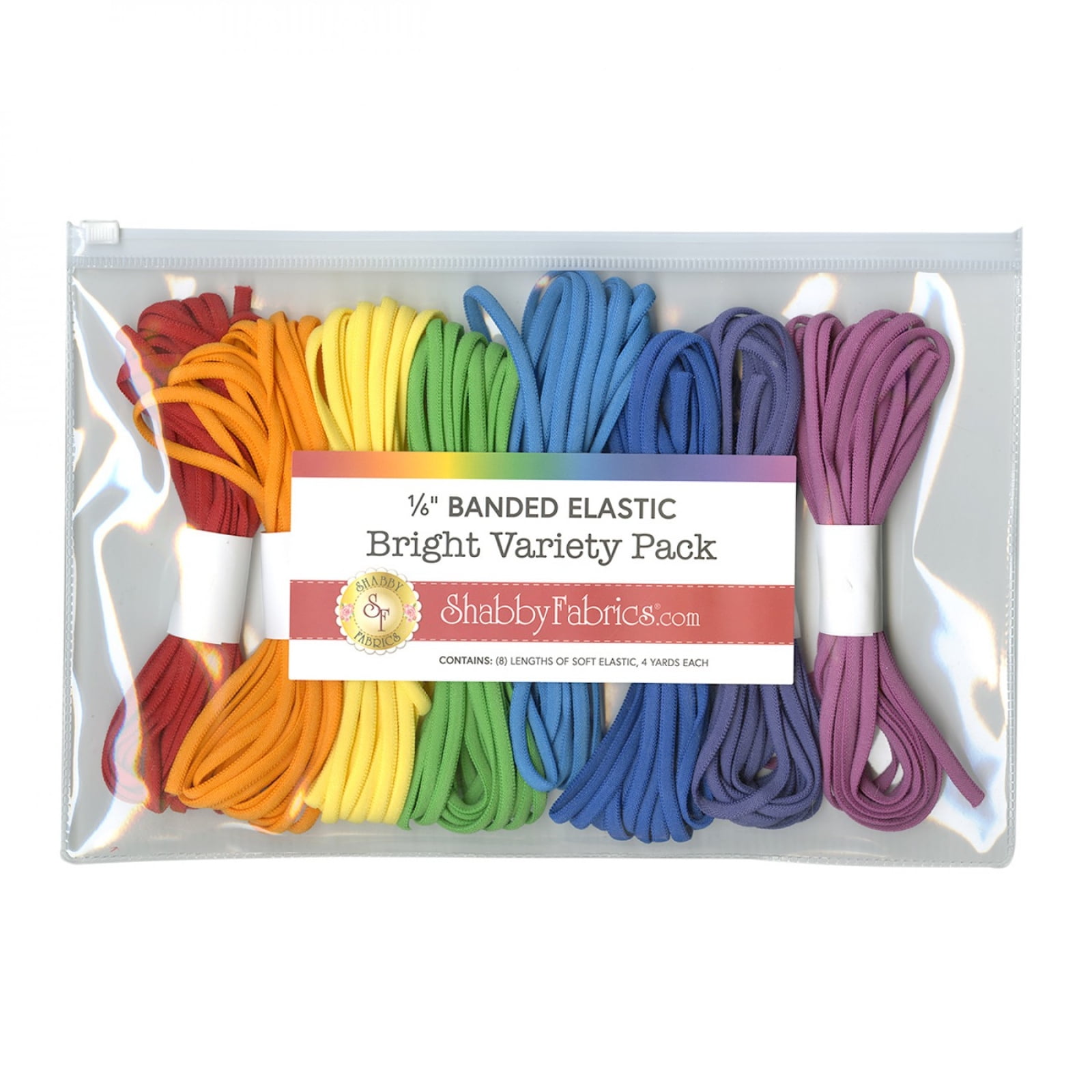 Bright Set Banded Elastic Variety Pack 8 Count