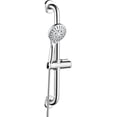 thumbnail image 1 of Bright Showers Stainless Steel Slide Bar Grab Rail Set Ada Compliant Includes Handheld Shower Head and 69'' Hose-Chrome, 1 of 9